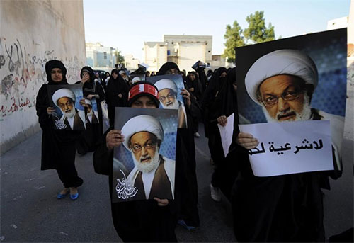 protestan en Bahréin por el proceso contra el Sheij Isa Qasim El régimen bahreiní arresta al líder del Consejo Islámico de Ulemas